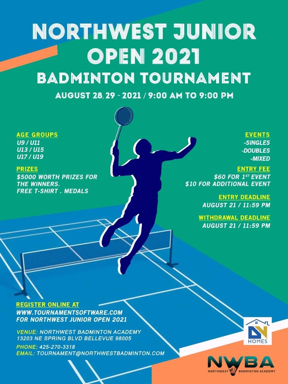 Tournament 2021 badminton 2021 All